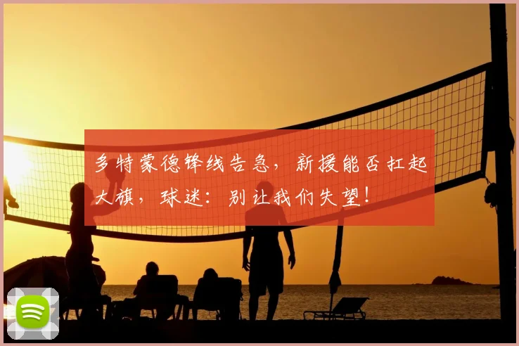 多特蒙德锋线告急,新援能否扛起大旗,球迷:别让我们失望!
